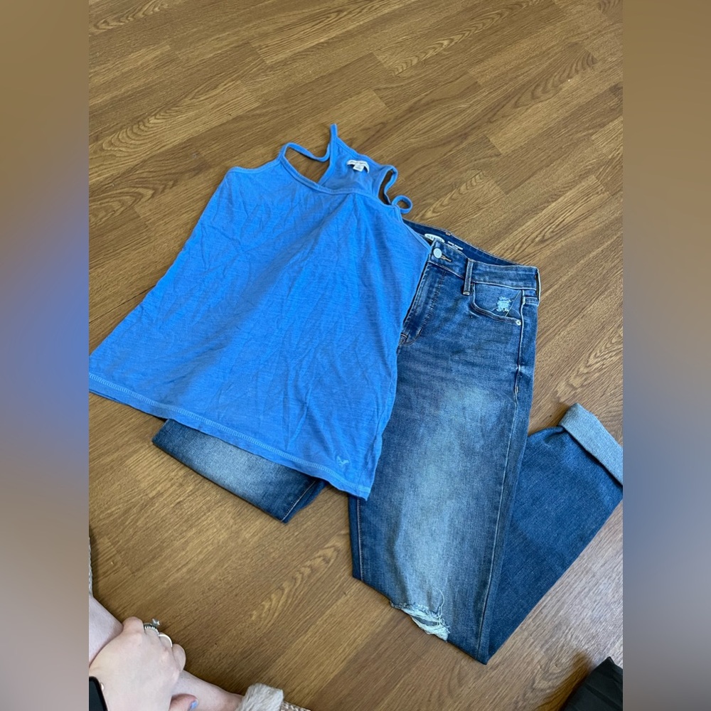 Blue tank